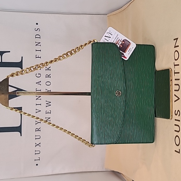 LOUIS VUITTON VINTAGE 1988 EPI LEATHER MONTAIGNE 27 SHOULDER/CLUTCH BAG - Picture 5 of 17